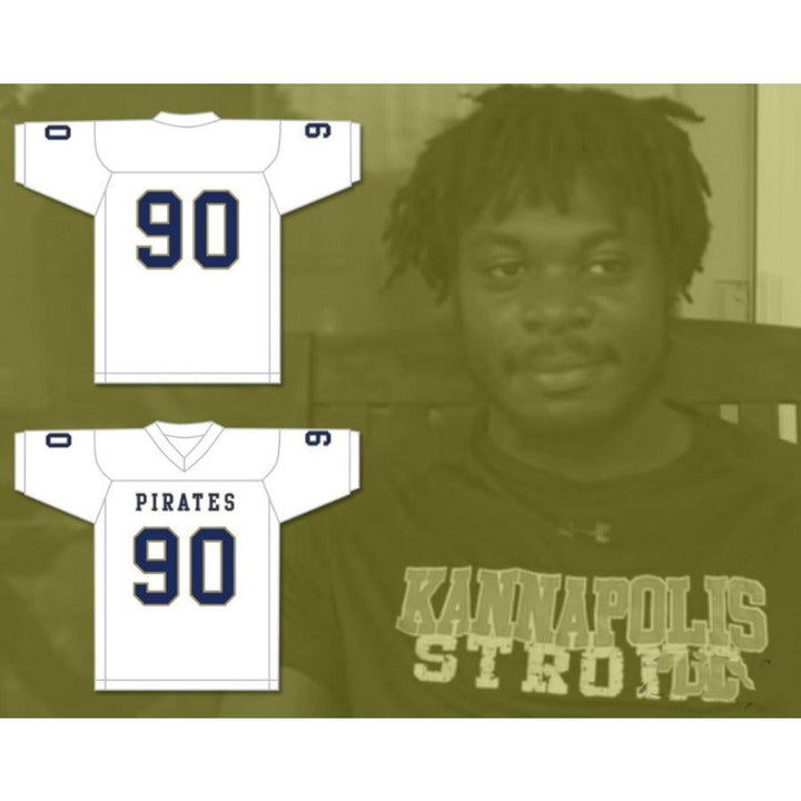 CUSTOM ANY Name Number DANTRELL BARKLEY 90 INDEPENDENCE COMMUNITY COLLEGE PIRATES Football Jersey Top Stitched S-6XL