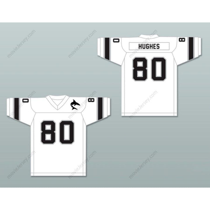CUSTOM ANY Name Number 1974 WFL DENNIS HUGHES 80 JACKSONVILLE SHARKS ROAD Football Jersey Top Stitched S-6XL