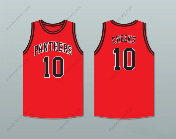 CUSTOM ANY Name Number MAURICE CHEEKS 10 DUSABLE HIGH SCHOOL PANTHERS RED BASKETBALL JERSEY 1 Top Stitched S-6XL
