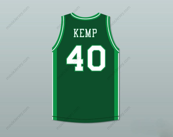 CUSTOM ANY Name Number SHAWN KEMP 40 CONCORD HIGH SCHOOL MINUTEMEN GREEN BASKETBALL JERSEY Top Stitched S-6XL