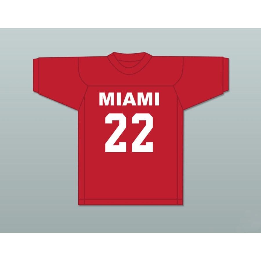 CUSTOM ANY Name Number BILLY CLYDE PUCKETT 22 MIAMI Football Jersey Top Stitched S-6XL