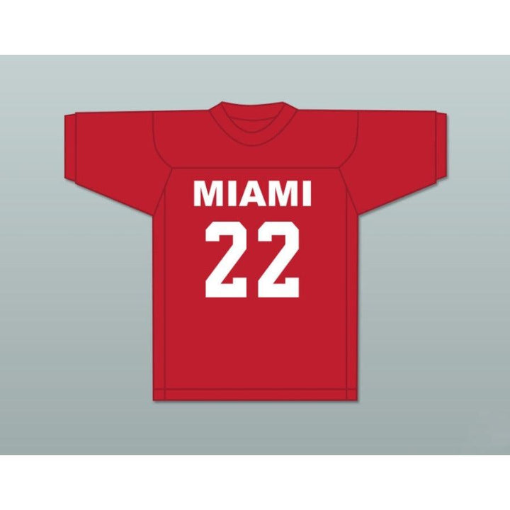 CUSTOM ANY Name Number BILLY CLYDE PUCKETT 22 MIAMI Football Jersey Top Stitched S-6XL