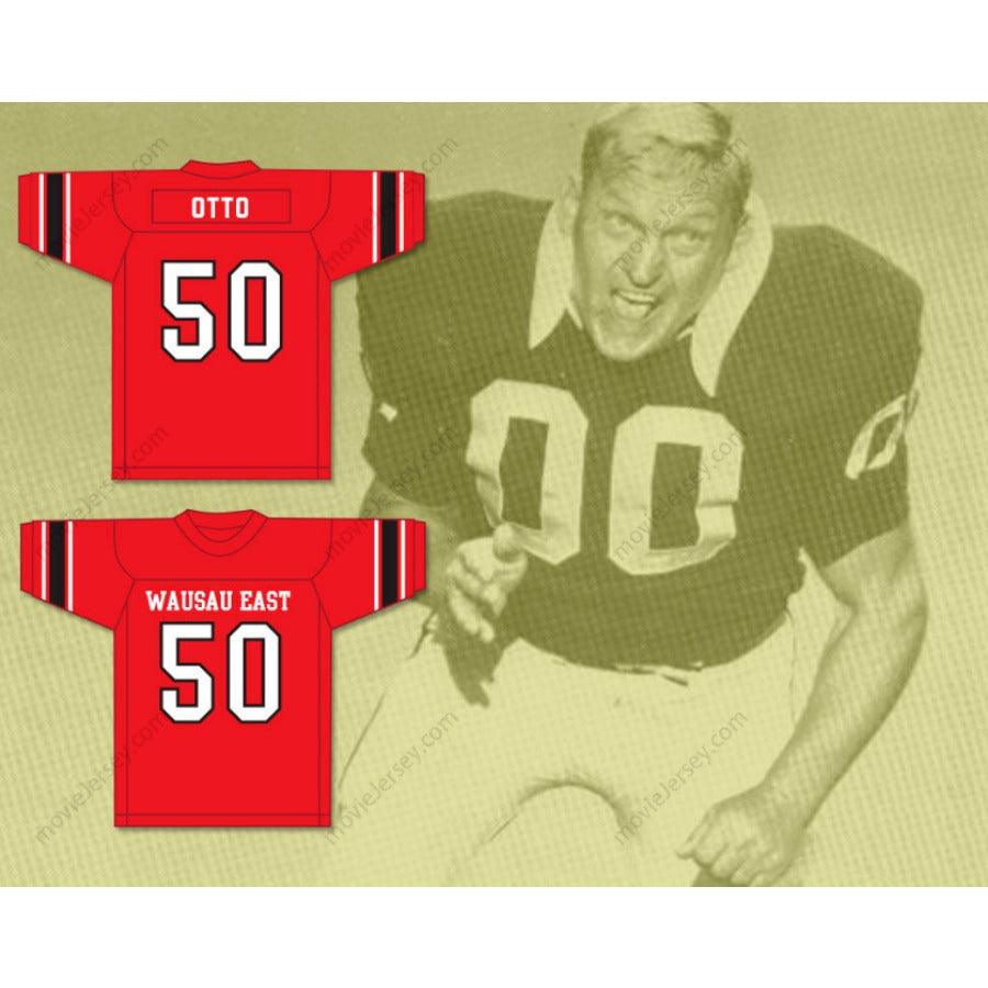 CUSTOM ANY Name Number JIM OTTO 50 WAUSAU EAST HIGH SCHOOL LUMBERJACKS Football Jersey Top Stitched S-6XL