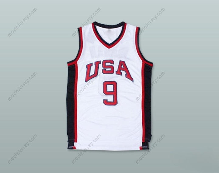 CUSTOM ANY Name Number 1984 MICHAEL   9 USA TEAM HOME BASKETBALL JERSEY Top Stitched S-6XL