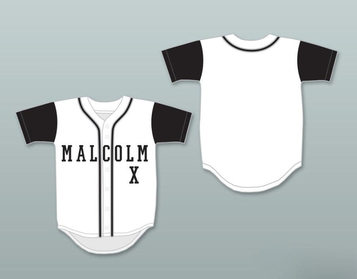 Custom Any Name Number MALCOLM X WHITE BASEBALL JERSEY A DIFFERENT WORLD Top Stitched S-6XL