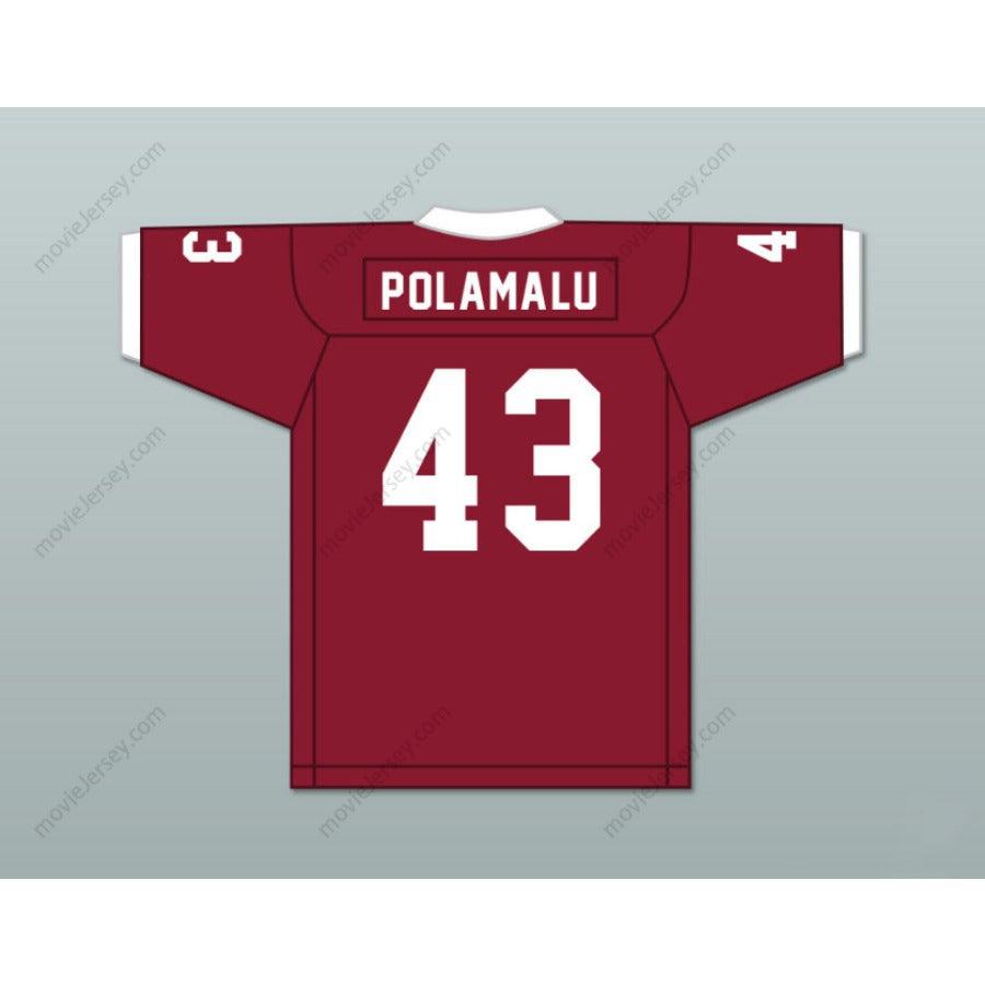 TROY POLAMALU 43 DOUGLAS HIGH SCHOOL TROJANS GRAY Football Jersey