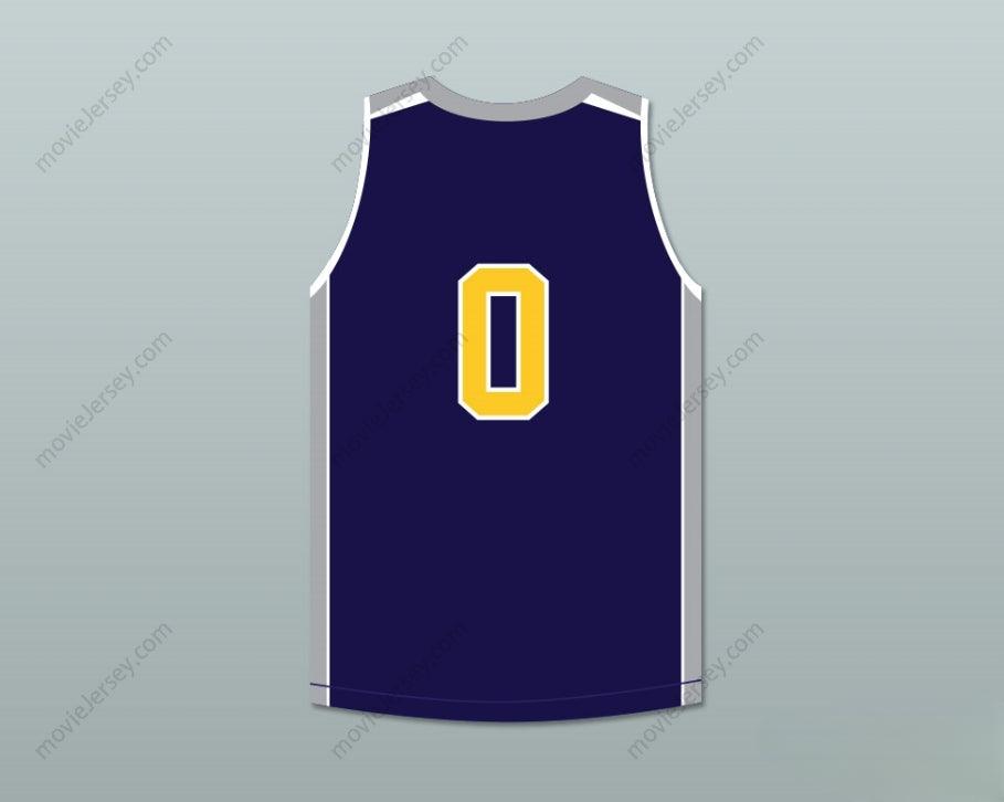 CUSTOM ANY Name Number TERRON FORTE 0 LIBERTY HIGH SCHOOL DARK BLUE BASKETBALL JERSEY AMATEUR Top Stitched S-6XL
