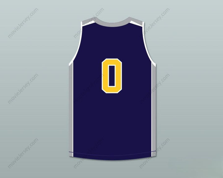 CUSTOM ANY Name Number TERRON FORTE 0 LIBERTY HIGH SCHOOL DARK BLUE BASKETBALL JERSEY AMATEUR Top Stitched S-6XL