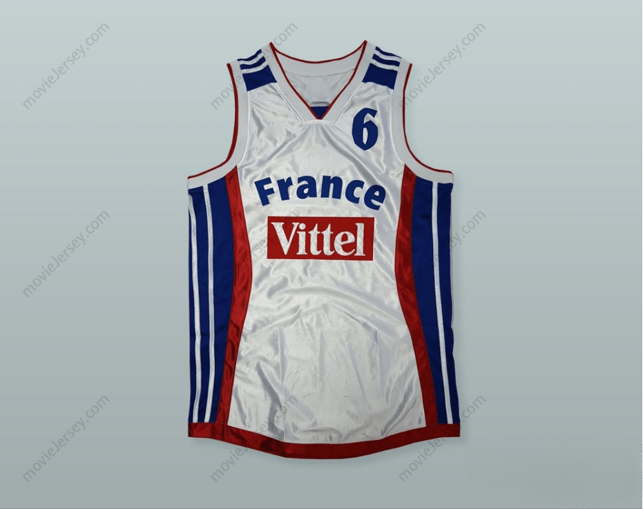 CUSTOM ANY Name Number ANTOINE RIGAUDEAU 6 EUROBASKET FRANCE BASKETBALL JERSEY Top Stitched S-6XL