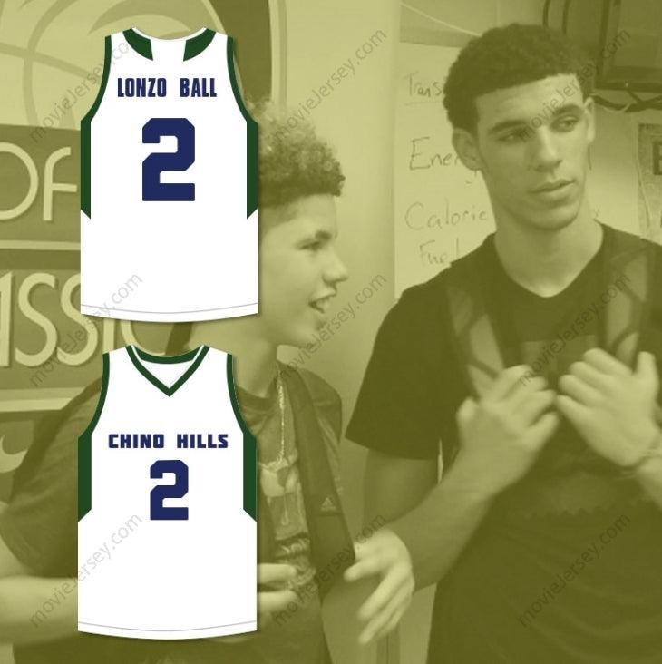 CUSTOM ANY Name Number LONZO BALL 2   HUSKIES WHITE BASKETBALL JERSEY 2 Top Stitched S-6XL