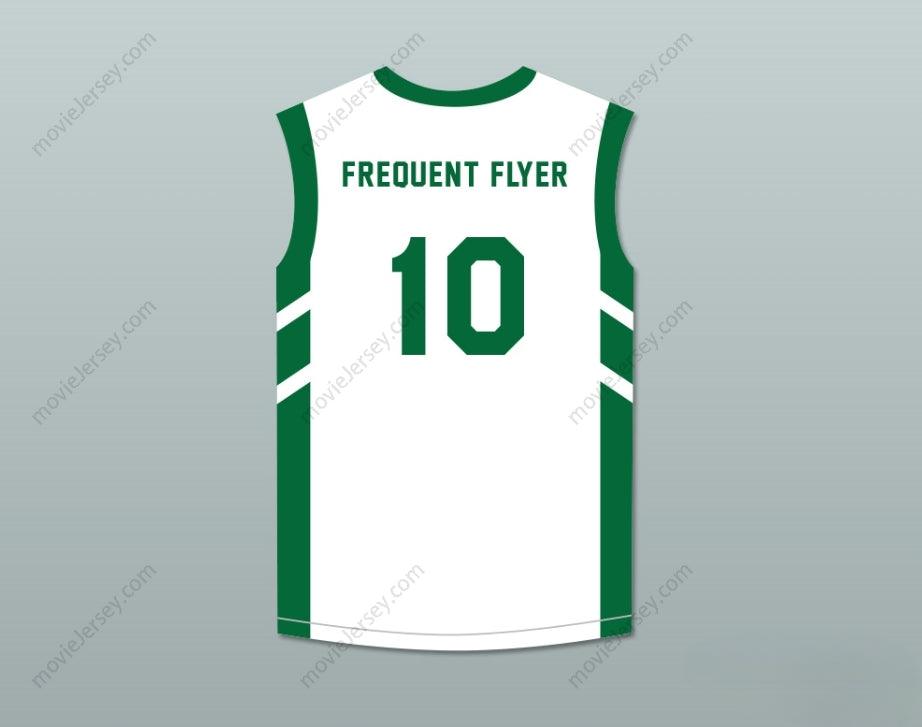 CUSTOM ANY Name Number GUY 'FREQUENT FLYER' DUPREE 10 WHITE BASKETBALL JERSEY DENNIS RODMAN'S BIG BANG IN PYONGYANG Top Stitched S-6XL