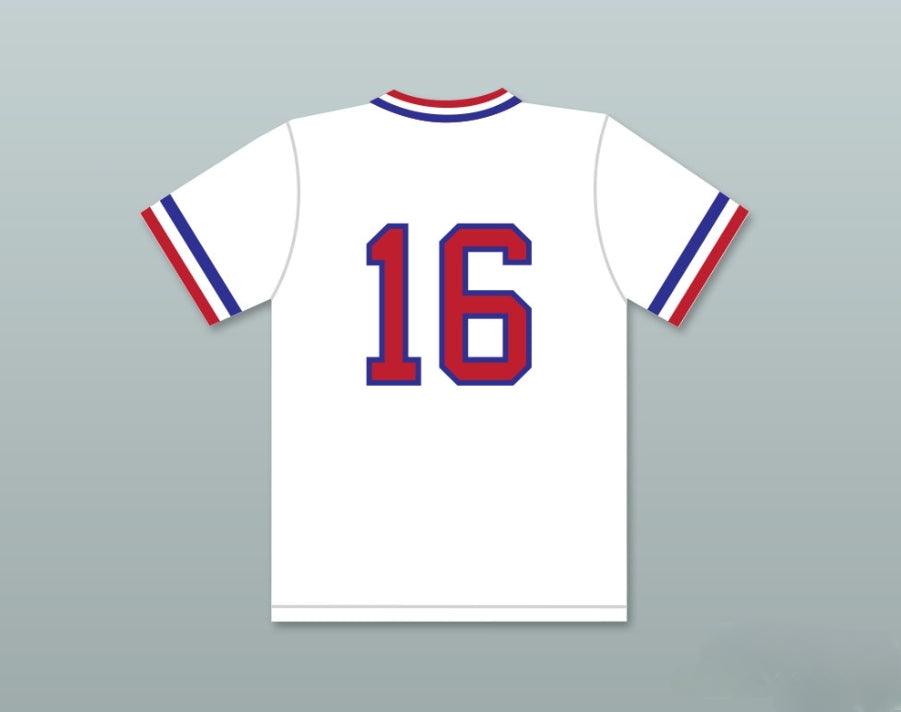 Custom Any Name Number KEVIN COSTNER CRASH DAVIS 16 TOURISTS BASEBALL JERSEY BULL  Top Stitched S-6XL