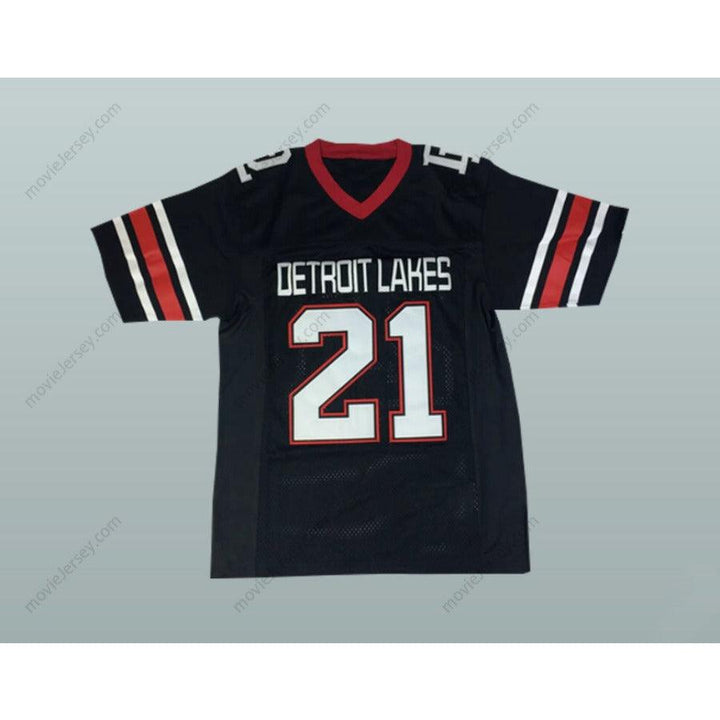 CUSTOM ANY Name Number ADAM THIELEN 21 DETROIT LAKES HIGH SCHOOL LAKERS BLACK FOOTBALL JERSEY Top Stitched S-6XL