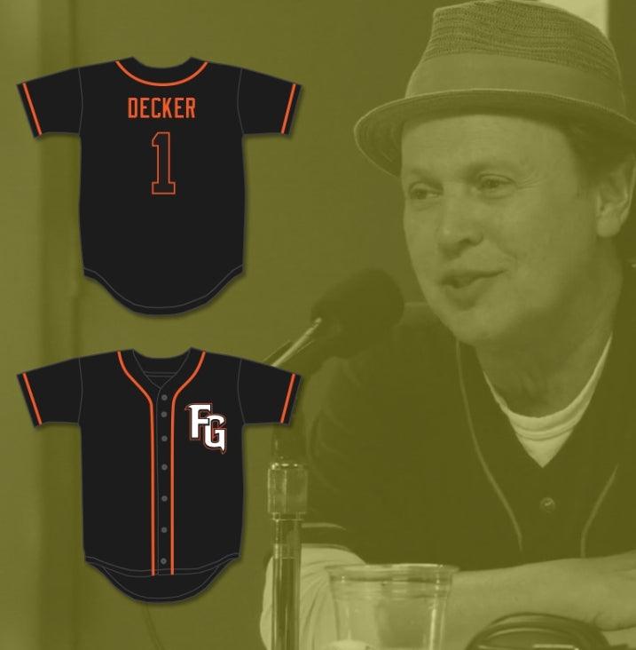 Custom Any Name Number ARTIE DECKER 1 FRESNO BASEBALL JERSEY PARENTAL GUIDANCE Top Stitched S-6XL