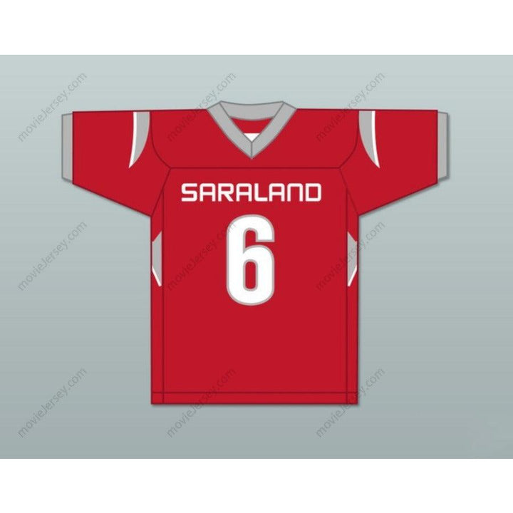CUSTOM ANY Name Number CORDALE FLOTT 6 SARALAND HIGH SCHOOL SPARTANS Football Jersey Top Stitched S-6XL