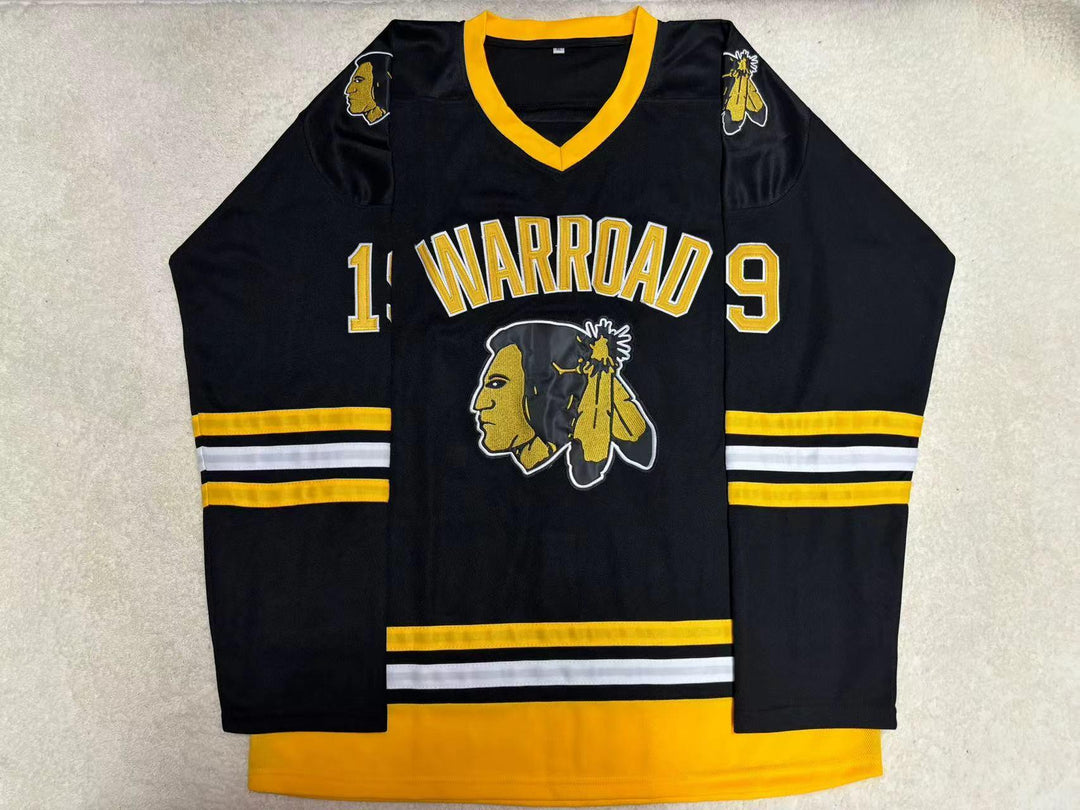 Custom Any Name Number T.J. OSHIE 19 WARROAD WARRIORS HIGH SCHOOL BLACK HOCKEY JERSEY 2 Top Stitched S-6XL