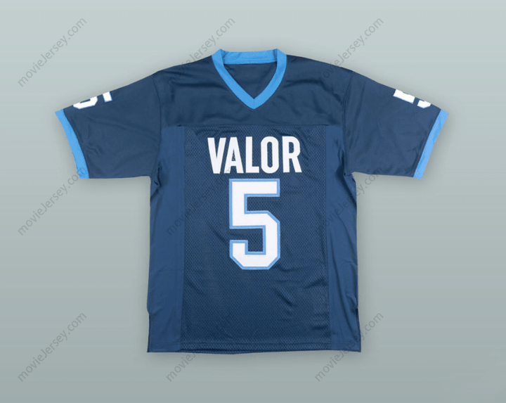 CUSTOM ANY Name Number CHRISTIAN MCCAFFREY 5 VALOR CHRISTIAN HIGH SCHOOL  BLUE FOOTBALL JERSEY Top Stitched S-6XL