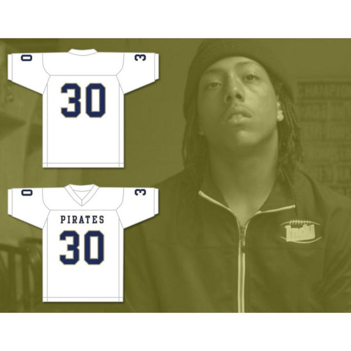 CUSTOM ANY Name Number BOBBY BRUCE 30 INDEPENDENCE COMMUNITY COLLEGE PIRATES DARK Football Jersey Top Stitched S-6XL
