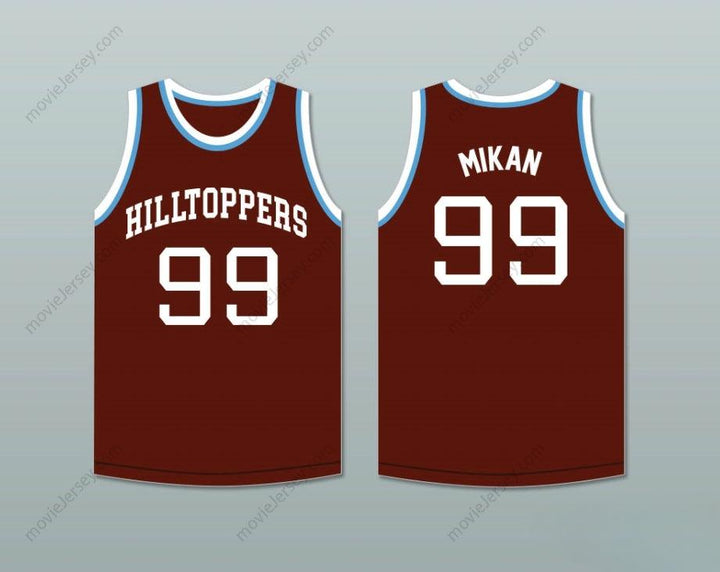 CUSTOM ANY Name Number GEORGE MIKAN 99 JOLIET CATHOLIC HIGH SCHOOL HILLTOPPERS BROWN BASKETBALL JERSEY 1 Top Stitched S-6XL