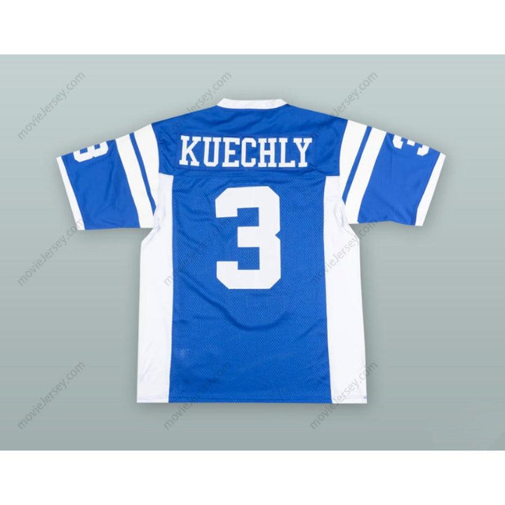 CUSTOM ANY Name Number LUKE KUECHLY 3 ST. XAVIER HIGH SCHOOL BLUE FOOTBALL JERSEY Top Stitched S-6XL