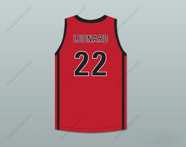 CUSTOM ANY Name Number KAWHI LEONARD 22 MARTIN LUTHER KING HIGH SCHOOL  RED BASKETBALL JERSEY 4 Top Stitched S-6XL