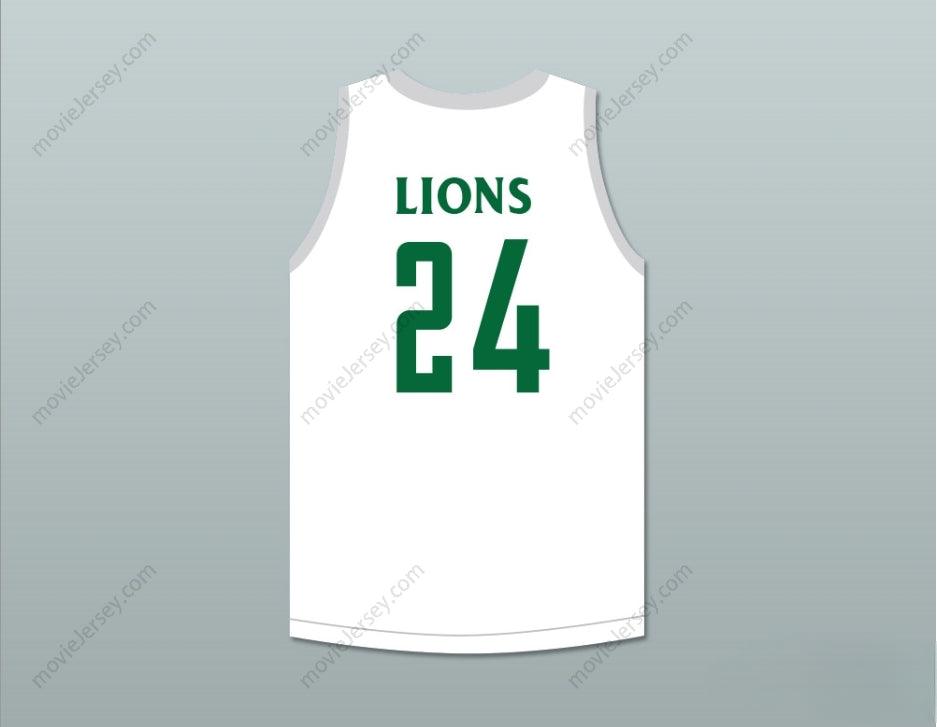 CUSTOM ANY Name Number TACKO FALL 24   LIONS WHITE BASKETBALL JERSEY Top Stitched S-6XL