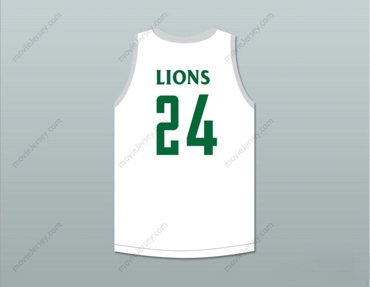 CUSTOM ANY Name Number TACKO FALL 24   LIONS WHITE BASKETBALL JERSEY Top Stitched S-6XL