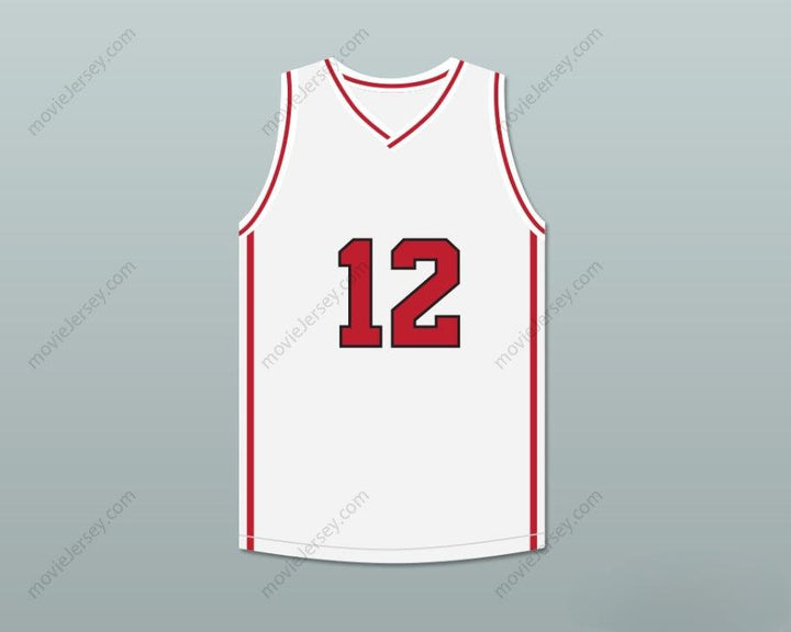 CUSTOM ANY Name Number DRAKE 12 WHITE BASKETBALL JERSEY HIGH SCHOOL MUSICAL SKIT MADTV Top Stitched S-6XL