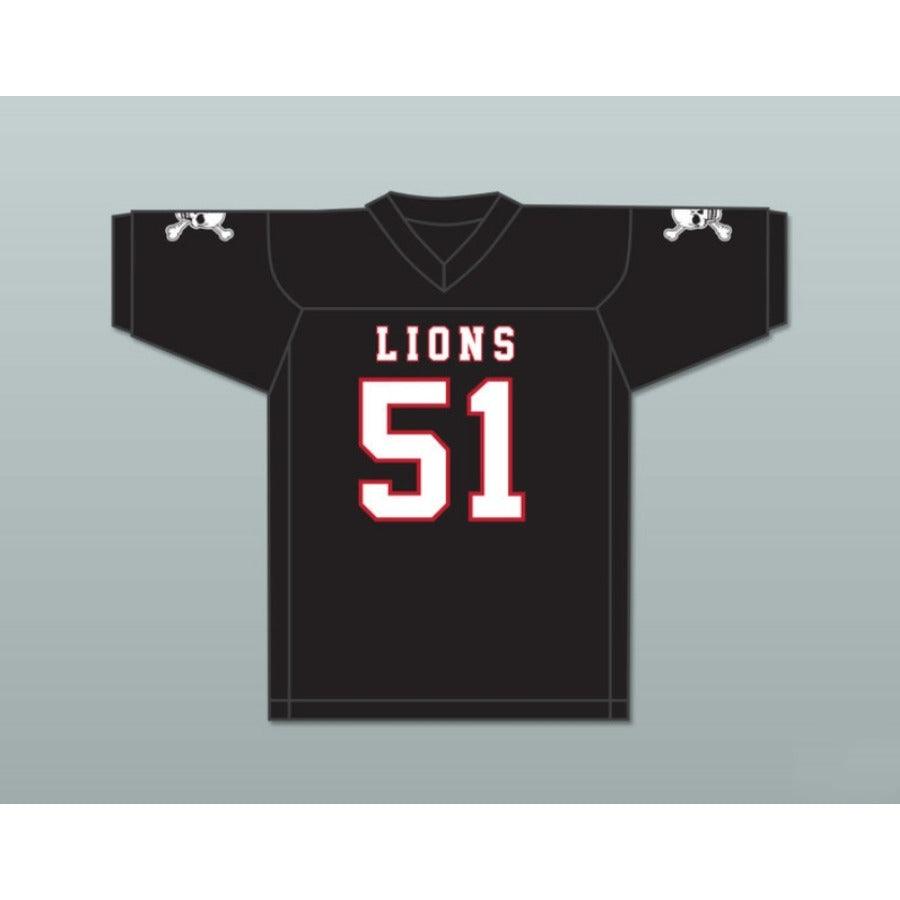 CUSTOM ANY Name Number JAMES DAVIS 51 EMCC LIONS FOOTBALL JERSEY INCLUDES PATCHES Top Stitched S-6XL