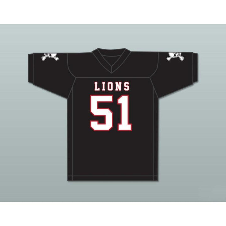 CUSTOM ANY Name Number JAMES DAVIS 51 EMCC LIONS FOOTBALL JERSEY INCLUDES PATCHES Top Stitched S-6XL