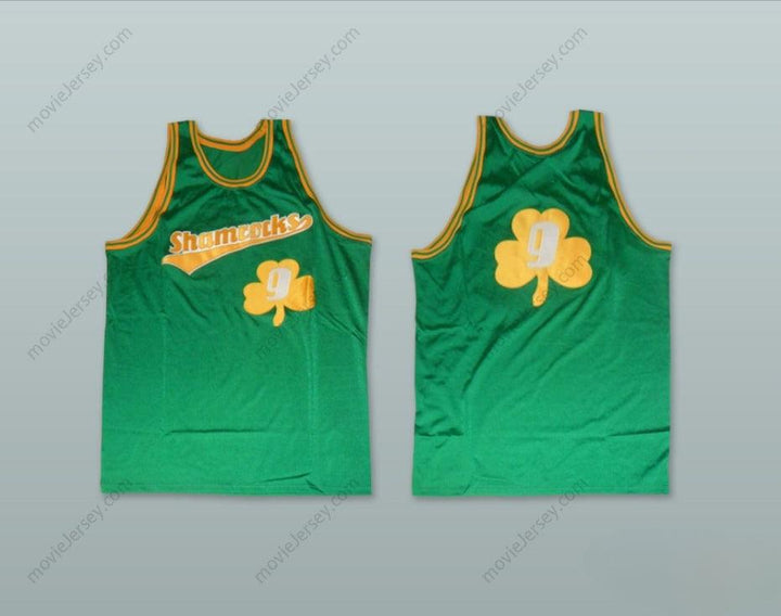 CUSTOM ANY Name Number 1972 RUCKER PARK SHAMROCKS 9 GREEN BASKETBALL JERSEY Top Stitched S-6XL