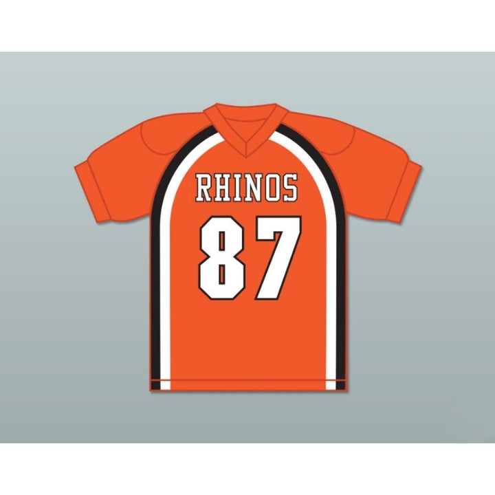 CUSTOM ANY Name Number HINGLE MCCRINGLEBERRY 87 RHINOS FOOTBALL JERSEY WITH PATCHES KEY PEELE Top Stitched S-6XL