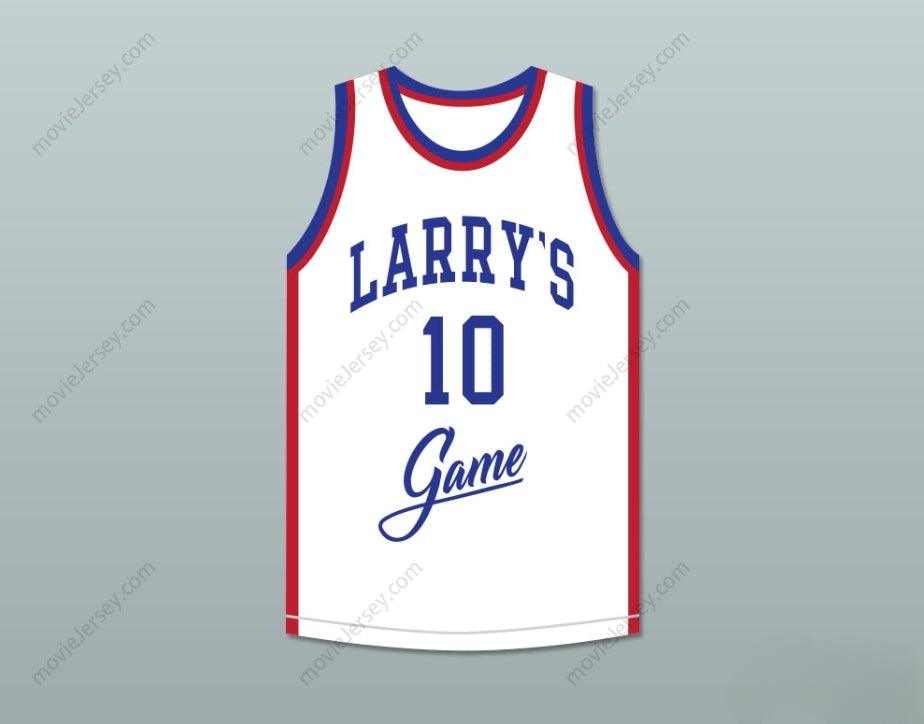 CUSTOM ANY Name Number VERN FLEMING 10 LARRY'S GAME WHITE BASKETBALL JERSEY 1988 CHARITY EVENT Top Stitched S-6XL