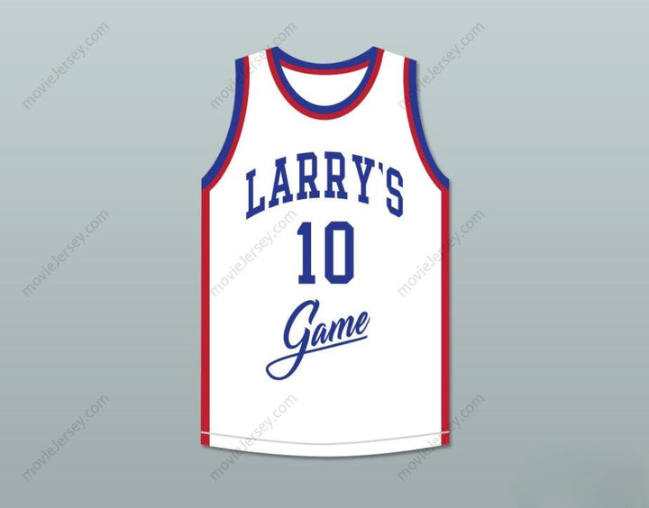 CUSTOM ANY Name Number VERN FLEMING 10 LARRY'S GAME WHITE BASKETBALL JERSEY 1988 CHARITY EVENT Top Stitched S-6XL