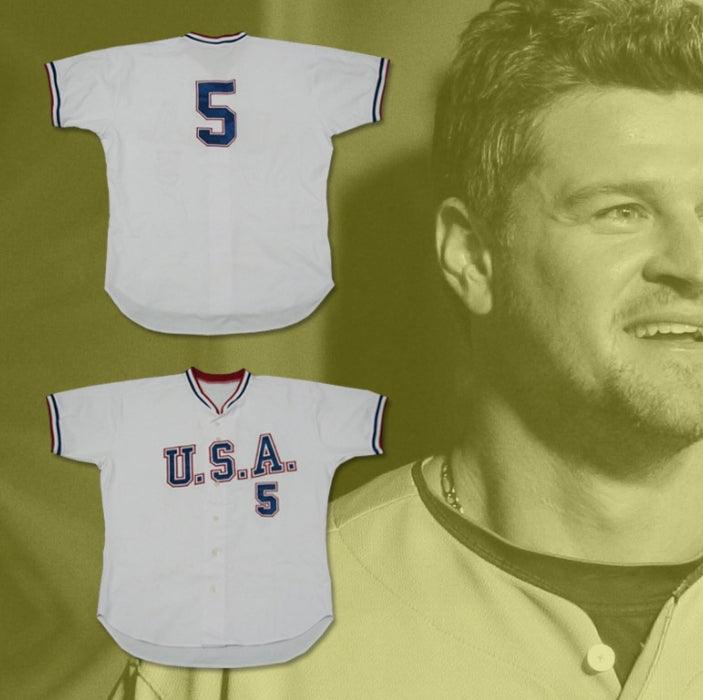 Custom Any Name Number MATT LAPORTA 5 USA TEAM BASEBALL JERSEY NEW ANY SIZE OR PLAYER Top Stitched S-6XL