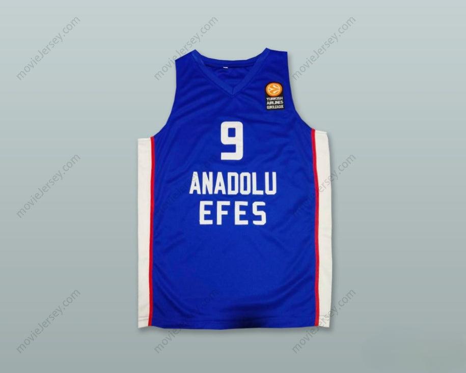 CUSTOM ANY Name Number DARIO SARIC 9 ANADOLU EFES ISTANBUL BLUE BASKETBALL JERSEY Top Stitched S-6XL