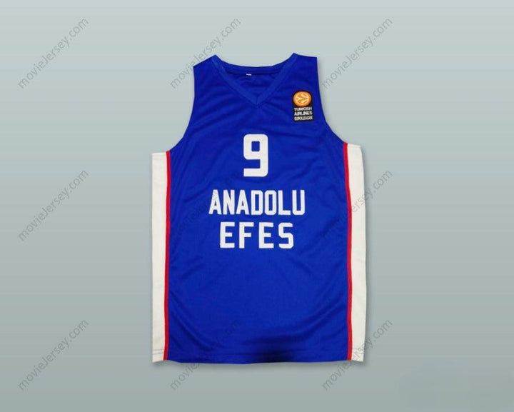 CUSTOM ANY Name Number DARIO SARIC 9 ANADOLU EFES ISTANBUL BLUE BASKETBALL JERSEY Top Stitched S-6XL