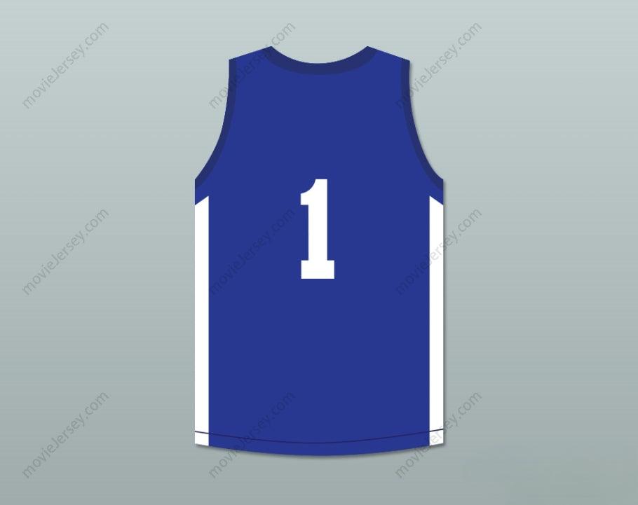 CUSTOM ANY Name Number LAMELO BALL 1 SPIRE  BLUE BASKETBALL JERSEY Top Stitched S-6XL