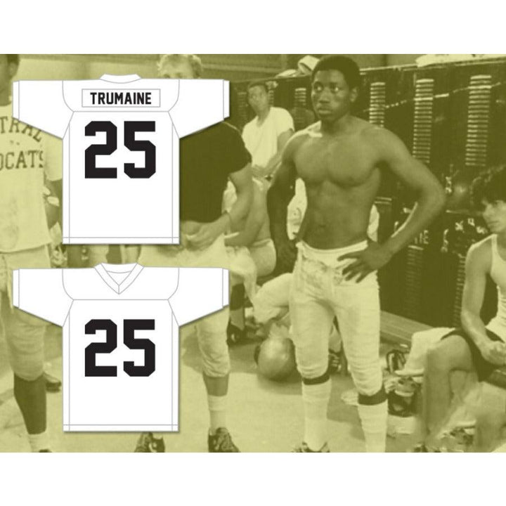 CUSTOM ANY Name Number WESLEY SNIPES TRUMAINE 25 CENTRAL HIGH SCHOOL WILDCATS AWAY Football Jersey Top Stitched S-6XL