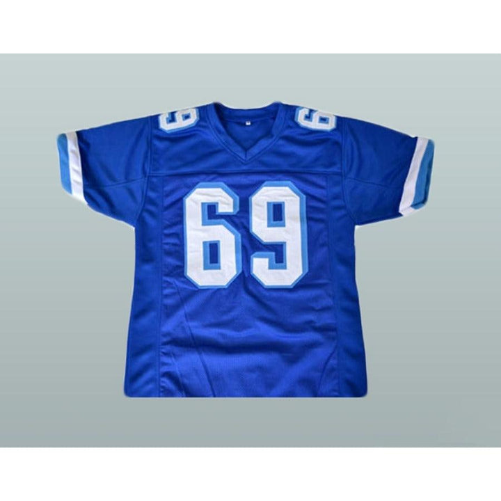 CUSTOM ANY Name Number BILLY BOB 69 WEST CANAAN COYOTES FOOTBALL JERSEY VARSITY BLUES Top Stitched S-6XL