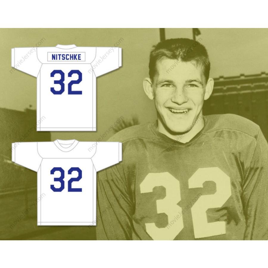 CUSTOM ANY Name Number RAY NITSCHKE 32 PROVISO EAST HIGH SCHOOL PIRATES ROYAL Football Jersey Top Stitched S-6XL