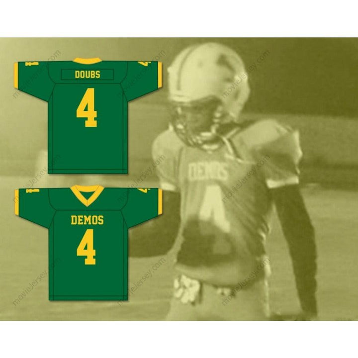 CUSTOM ANY Name Number ROMEO DOUBS 4 JEFFERSON HIGH SCHOOL DEMOCRATS Football Jersey Top Stitched S-6XL