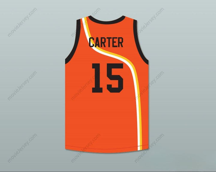 CUSTOM ANY Name Number VINCE CARTER 15 ROSWELL RAYGUNS ORANGE BASKETBALL JERSEY Top Stitched S-6XL