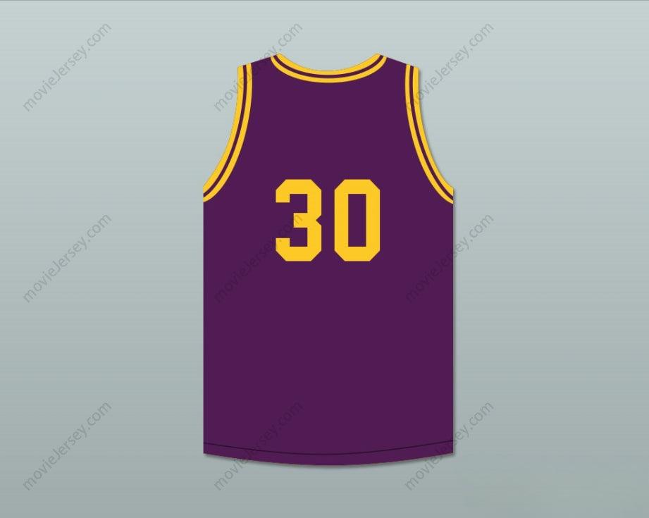 CUSTOM ANY Name Number MAGIC JOHNSON 30 PURPLE BASKETBALL JERSEY THE LEGEND OF YOUNG LARRY BIRD SKIT Top Stitched S-6XL