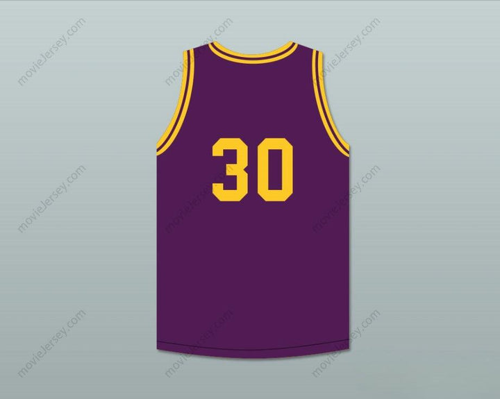 CUSTOM ANY Name Number MAGIC JOHNSON 30 PURPLE BASKETBALL JERSEY THE LEGEND OF YOUNG LARRY BIRD SKIT Top Stitched S-6XL