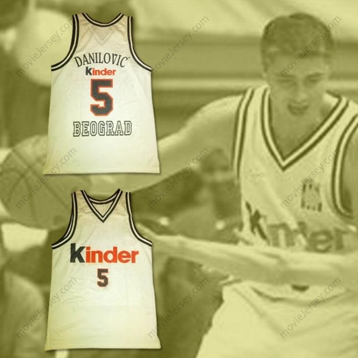 CUSTOM ANY Name Number PREDRAG SASHA DANILOVIC VIRTUS KINDER BOLOGNA BEOGRAD BASKETBALL JERSEY Top Stitched S-6XL