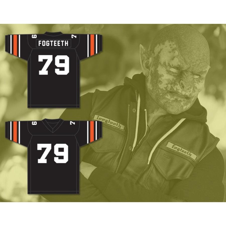 CUSTOM ANY Name BLACK ORC FOGTEETH 79 Football Jersey Top Stitched S-6XL