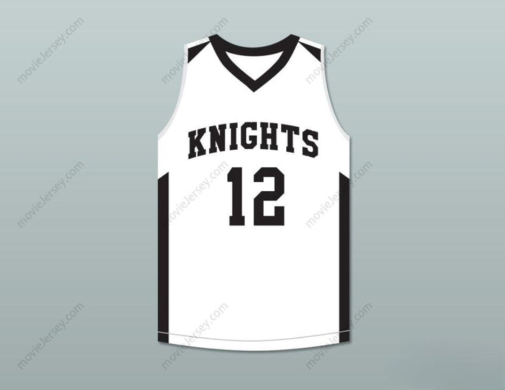 CUSTOM ANY Name Number JA MORANT 12 CRESTWOOD HIGH SCHOOL KNIGHTS WHITE BASKETBALL JERSEY 2 Top Stitched S-6XL