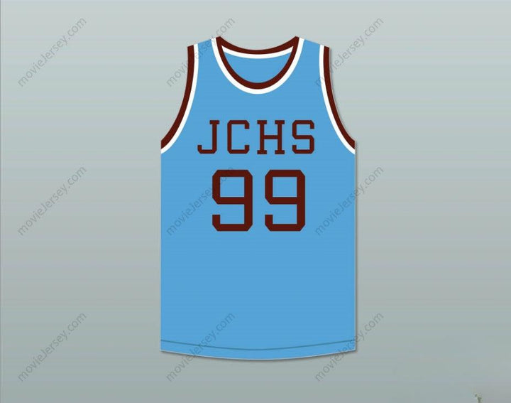 CUSTOM ANY Name Number GEORGE MIKAN 99 JOLIET CATHOLIC HIGH SCHOOL HILLTOPPERS LIGHT BLUE BASKETBALL JERSEY 2 Top Stitched S-6XL