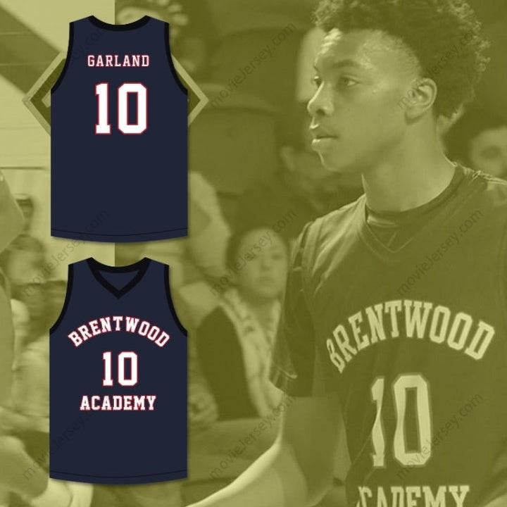CUSTOM ANY Name Number DARIUS GARLAND 10  ACADEMY  NAVY BLUE BASKETBALL JERSEY 2 Top Stitched S-6XL
